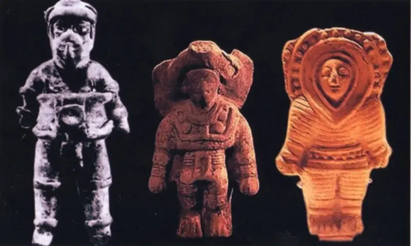 古代マヤ文明　土偶？ 古代マヤ文明 土偶？ 誰かに似てる？かたちに注目 特別展「古代