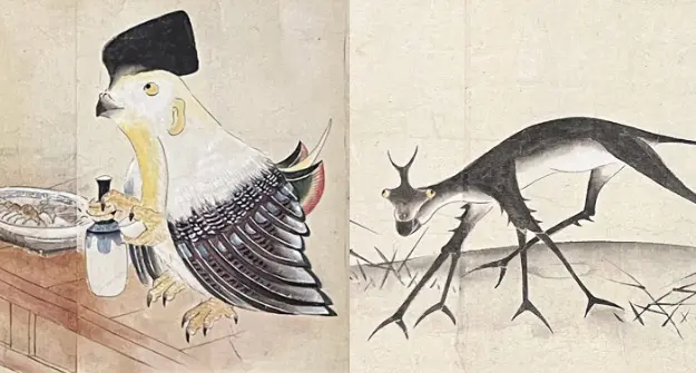 目からビーム、ときどき火を噴く！ 江戸怪奇実録本「荒木家妖怪絵巻