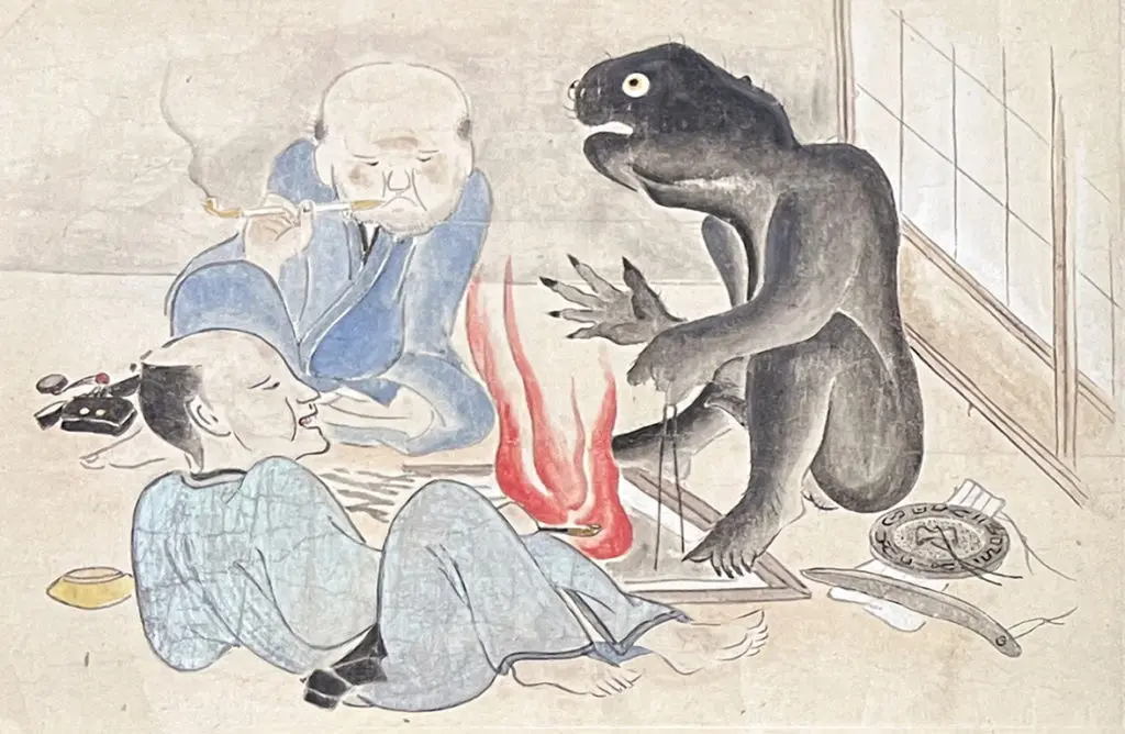 銭の蛇を拾って死亡、怪人・山黒様が突如訪問…荒木家妖怪絵巻は江戸の 