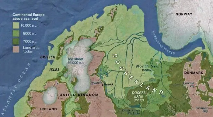 古地図】古代イギリス（北シート）1066年以前のイギリスの目に
