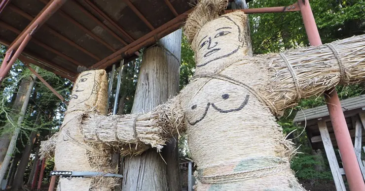 男女ペアの巨大な道祖神に秘められた意味とは？ 青森県「板ノ沢のカヤ