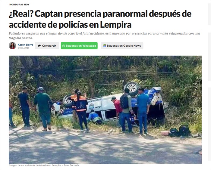 ホンジュラスで事故現場を見つめる女の幽霊が話題！ 戦慄の過去から「死の天使」か？